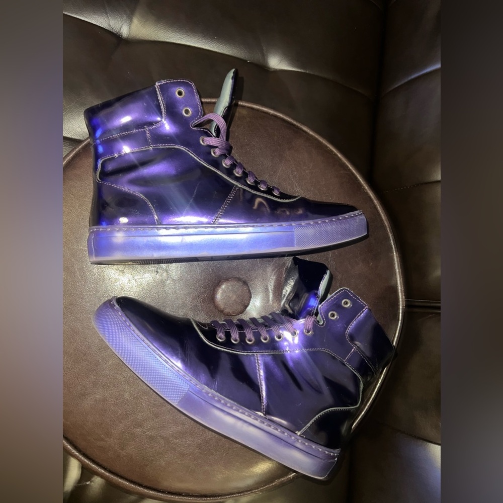 Georgia May Jagger Minella Purple patent leather sneakers size 8